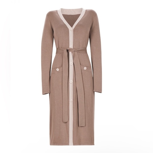 Cabi 616 Genteel Cardigan in Taupe - Picture 8 of 8